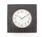 Walls Modern Wall Clock - 28" x 28" x 2" Brown, Vintage, Square, Brass Metal - Wall Clock HomeRoots