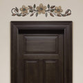 Walls Modern Wall Decor - 37.99" X 1.36" X 8.86" Floral Patterned Wood Over The Door Wall Decor HomeRoots