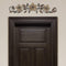 Walls Modern Wall Decor - 37.99" X 1.36" X 8.86" Floral Patterned Wood Over The Door Wall Decor HomeRoots