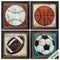 Walls Picture Frame Collage Wall - 15" X 15" Brown Frame Ball (Set of 4) HomeRoots