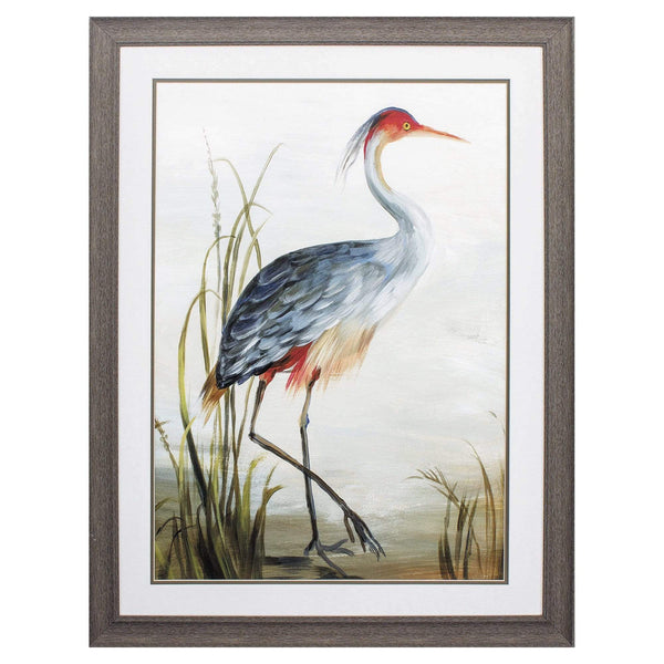 Walls Picture Frame Collage Wall - 27" X 36" Distressed Wood Toned Frame Gray Heron HomeRoots