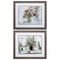Walls Picture Frame Collage Wall - 28" X 24" Distressed Wood Toned Frame Daisy (Set of 2) HomeRoots