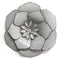 Walls Rustic Wall Decor - 10.75" X 1.75" X 11.75" Gray Metal Flower Wall Decor HomeRoots