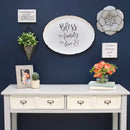 Walls Rustic Wall Decor - 10.75" X 1.75" X 11.75" Gray Metal Flower Wall Decor HomeRoots