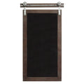 Walls Rustic Wall Decor - 16.75" X 1.75" X 31" Dark Natural Wood Farmhouse Chalkboard Wall Decor HomeRoots