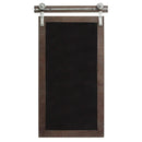 Walls Rustic Wall Decor - 16.75" X 1.75" X 31" Dark Natural Wood Farmhouse Chalkboard Wall Decor HomeRoots