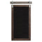Walls Rustic Wall Decor - 16.75" X 1.75" X 31" Dark Natural Wood Farmhouse Chalkboard Wall Decor HomeRoots