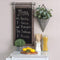 Walls Rustic Wall Decor - 16.75" X 1.75" X 31" Dark Natural Wood Farmhouse Chalkboard Wall Decor HomeRoots