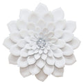 Walls Rustic Wall Decor - 19.88" X 3.35" X 19.88" Layered White Flower Wall Decor HomeRoots