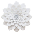 Walls Rustic Wall Decor - 19.88" X 3.35" X 19.88" Layered White Flower Wall Decor HomeRoots