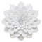 Walls Rustic Wall Decor - 19.88" X 3.35" X 19.88" Layered White Flower Wall Decor HomeRoots