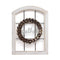 Walls Rustic Wall Decor - 24.02" X 1.97" X 17.72" Multi-color Decorative Window and Wreath Wall Decor HomeRoots