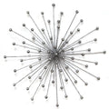 Walls Rustic Wall Decor - 27.98" X 1.77" X 27.98" Silver Burst Wall Decor HomeRoots