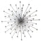 Walls Rustic Wall Decor - 27.98" X 1.77" X 27.98" Silver Burst Wall Decor HomeRoots