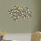 Walls Rustic Wall Decor - 60" X 1.25" X 2" Brushed Gold Flowing Leaves Wall Decor HomeRoots