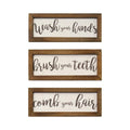 Walls Wall Art Decor - 12.25" X 0.5" X 4.75" Brown Wood Mdf Wall Art HomeRoots