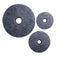 Walls Wall Decor Ideas - 1" x 16" x 16" Gray Sandstone, Ribbed, Round, Middle Hole - Wall Decor HomeRoots
