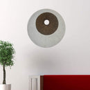 Walls Wall Decor Ideas - 1" x 19" x 19" Brown & Gray, Round, Double Layer, Ribbed - Wall Decor HomeRoots