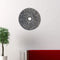 Walls Wall Decor Ideas - 1" x 20" x 20" Gray, Sandstone, Ribbed Round, Middle Hole - Wall Decor HomeRoots