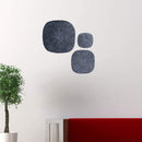 Walls Wall Decor Ideas - 1" x 20" x 20" Gray, Sandstone, Ribbed Square - Wall Decor HomeRoots