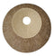 Walls Wall Decor Ideas - 1" x 26" x 26" Brown, Round, Double Layer Ribbed - Wall Plaque HomeRoots