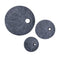 Walls Wall Decor Ideas - 1" x 30" x 30" Gray, Sandstone, Ribbed, Round with Top Hole - Wall Decor HomeRoots