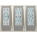 Walls Wall Picture Frames - 13" X 29" Brushed Silver Frame Flourish (Set of 3) HomeRoots