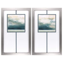 Walls Wall Picture Frames - 20" X 32" Silver Frame Ocean Breeze (Set of 2) HomeRoots