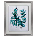 Walls Wall Picture Frames - 26" X 32" Silver Frame Green Fronds II HomeRoots