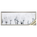 Walls Wall Picture Frames - 36" X 14" Silver Frame Pasque Flower HomeRoots