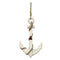 Walls Wood Wall Decor - 12.6" X 1.77" X 22.83" White Nautical Anchor Wall Decor HomeRoots