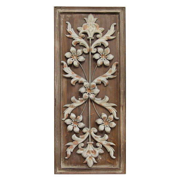 Walls Wood Wall Decor - 12" X 1.375" X 28" Natural Wood Vintage Panel Wall Decor HomeRoots