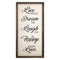 Walls Wood Wall Decor - 12" X 1" X 24" Neutral "Live, Dream, Laugh, Happy, Love" Wall Decor HomeRoots