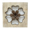 Walls Wood Wall Decor - 14" X 1.5" X 14" Natural Wood Rustic Flower Wall Decor HomeRoots