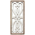 Walls Wood Wall Decor - 14" X 1" X 34" White Natural Wood Mdf With Wood Veneer Wall Decor HomeRoots