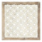 Walls Wood Wall Decor - 16" X 1" X 16" 1Pc White Wood Framed Laser-Cut Wall Decor HomeRoots