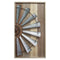 Walls Wood Wall Decor - 17.72" X 1.77" X 31.5" Mixed Natural Wood Windmill Wall Decor HomeRoots