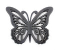 Walls Wood Wall Decor - 18.5" x 23.25" x 4.25" Black, Rustic, Butterfly, Wooden - Wall Decor HomeRoots