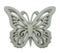 Walls Wood Wall Decor - 18.5" x 23" x 4" Gray, Rustic Butterfly, Wooden - Wall Decor HomeRoots