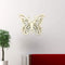 Walls Wood Wall Decor - 18.5" x 23" x 4" Light Yellow, Rustic Butterfly, Wooden - Wall Decor HomeRoots