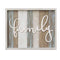Walls Wood Wall Decor - 20" X 1" X 16" Rustic "Family" Wood Wall Decor HomeRoots