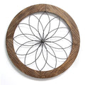 Walls Wood Wall Decor - 25.75" X 1.75" X 25.75" Round Wood And Metal Medallion Wall Decor HomeRoots