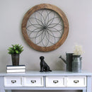 Walls Wood Wall Decor - 25.75" X 1.75" X 25.75" Round Wood And Metal Medallion Wall Decor HomeRoots