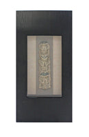 Walls Wood Wall Decor - 39.75" x 19.88" x 2.63" Black & Brown, Facial-Makeup Patterned, Plaque - Wall Decor HomeRoots