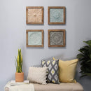 Walls Wood Wall Decor - Boho Tiles Wall D√©cor Set of 4 HomeRoots