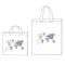Wanderlust World Map Personalized Tote Bag Tote Bag with Gussets (Pack of 1)-Personalized Gifts By Type-JadeMoghul Inc.