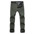 Warm Fleece Casual Fit Thermal Pants-Army Green-S-JadeMoghul Inc.