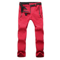 Warm Fleece Casual Fit Thermal Pants-Red-S-JadeMoghul Inc.