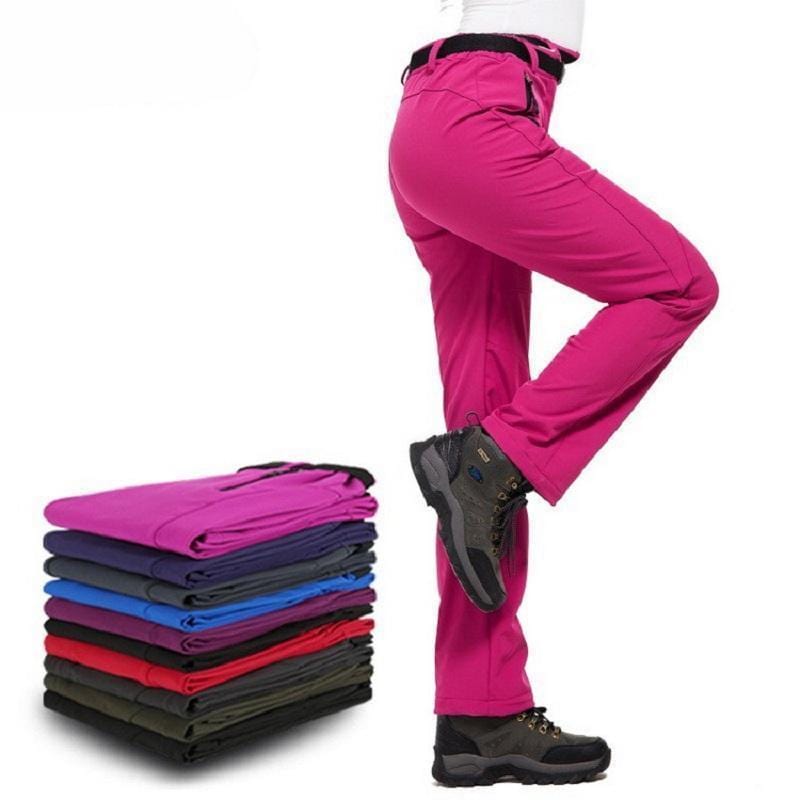 Warm Fleece Casual Fit Thermal Pants-Red-S-JadeMoghul Inc.