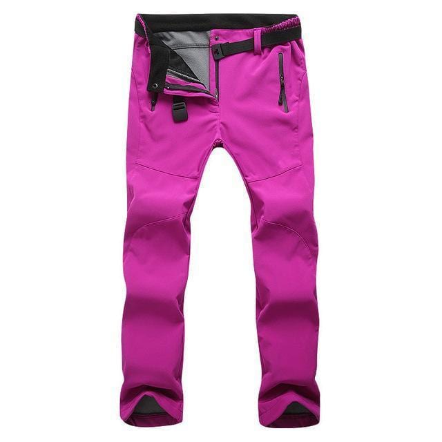 Warm Fleece Casual Fit Thermal Pants-Rose Red-S-JadeMoghul Inc.